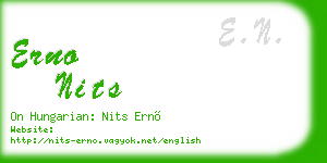 erno nits business card